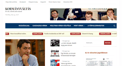 Desktop Screenshot of kormanyvaltas.hu